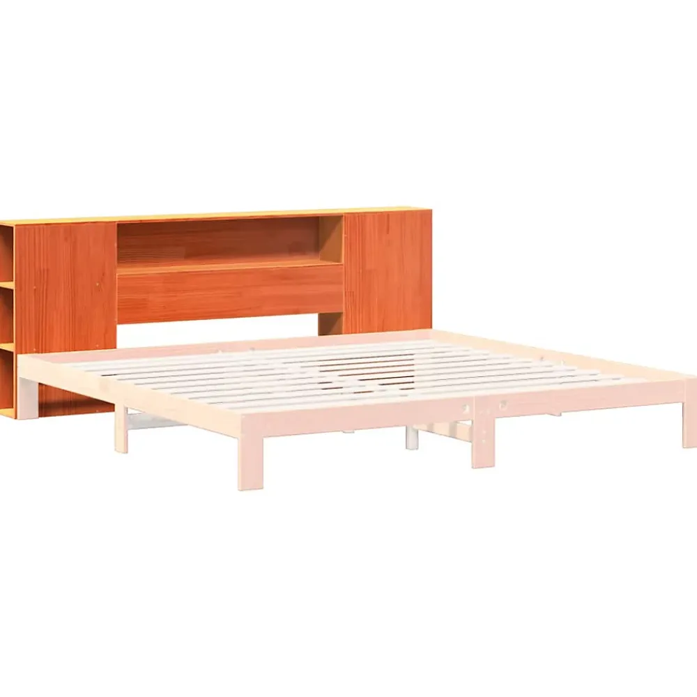 Vidaxl Tête de lit avec rangement cire marron 180cm bois massif de pin* Tête De Lit