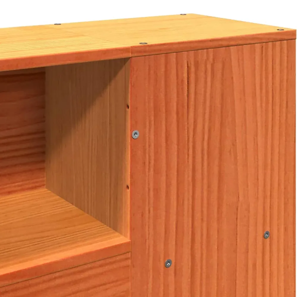 Vidaxl Tête de lit avec rangement cire marron 180cm bois massif de pin* Tête De Lit