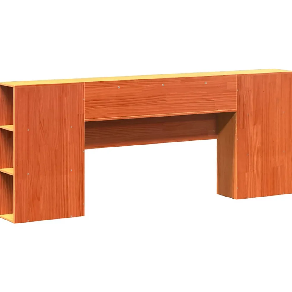Vidaxl Tête de lit avec rangement cire marron 180cm bois massif de pin* Tête De Lit