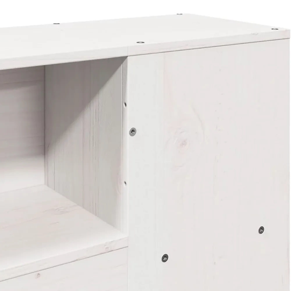 Vidaxl Tête de lit avec rangement blanc 160 cm bois massif de pin* Tête De Lit