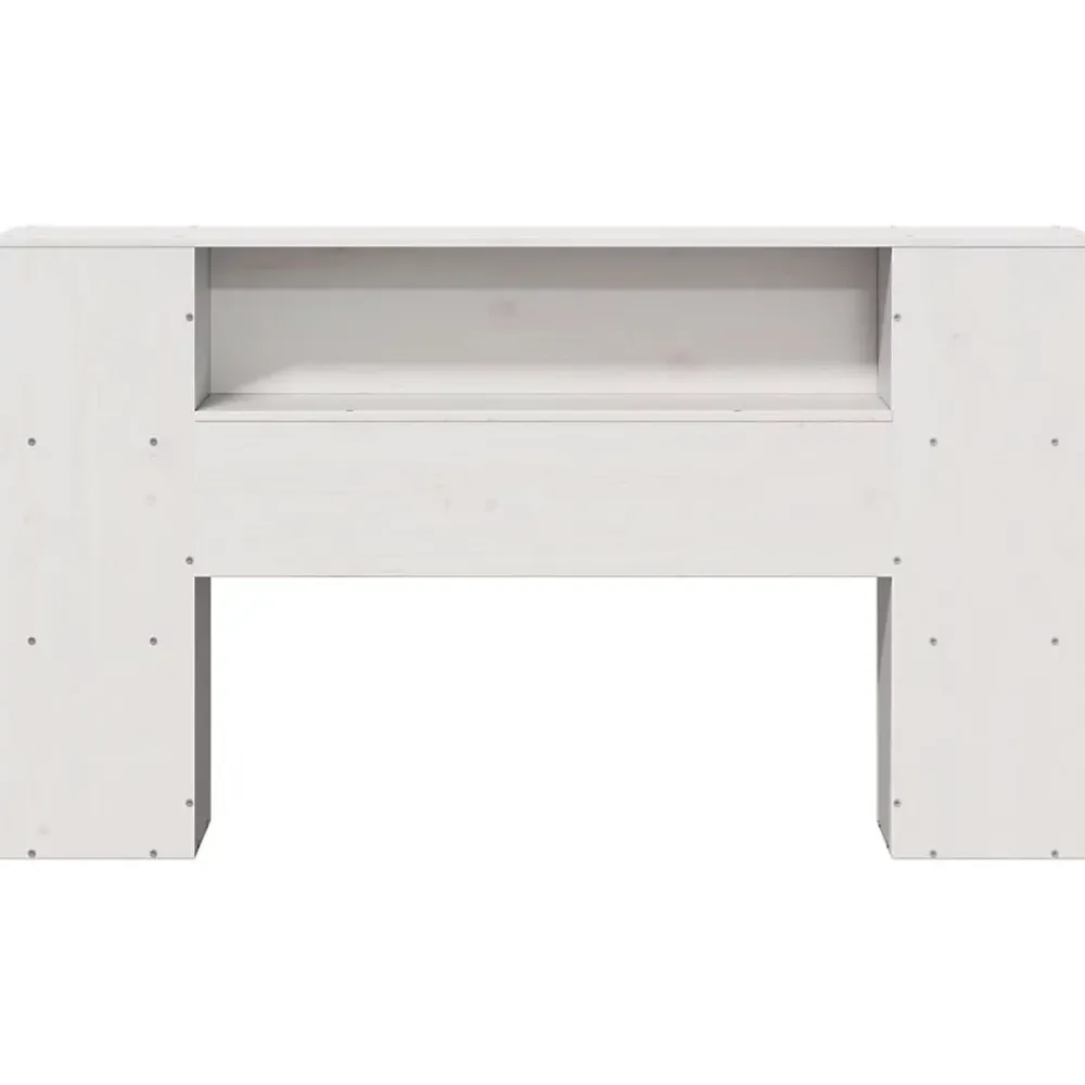 Vidaxl Tête de lit avec rangement blanc 160 cm bois massif de pin* Tête De Lit