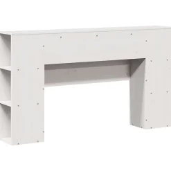 Vidaxl Tête de lit avec rangement blanc 160 cm bois massif de pin* Tête De Lit