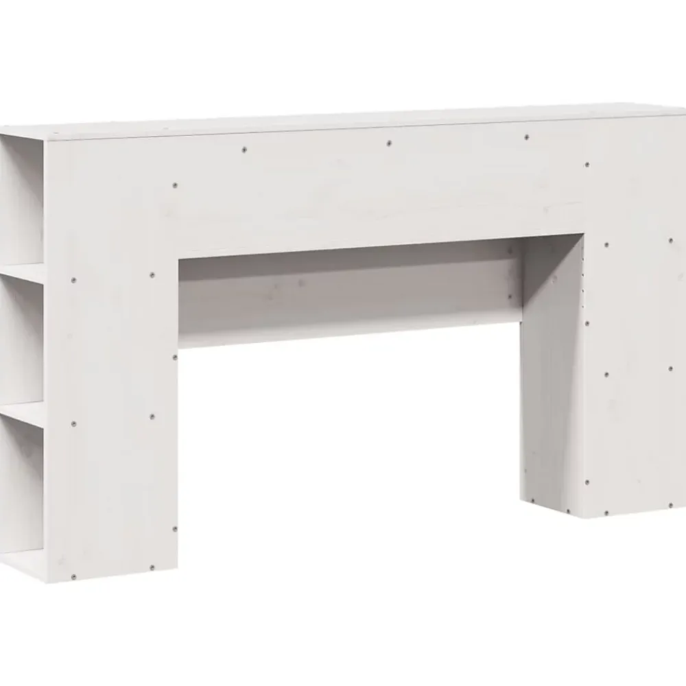 Vidaxl Tête de lit avec rangement blanc 160 cm bois massif de pin* Tête De Lit