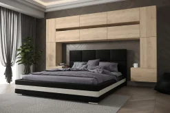 Tête de lit avec rangement Armoire - pont de lit PANAMA 7/M/S/5-1C chêne sonoma 300x213x35cm>Azura Home Design Online