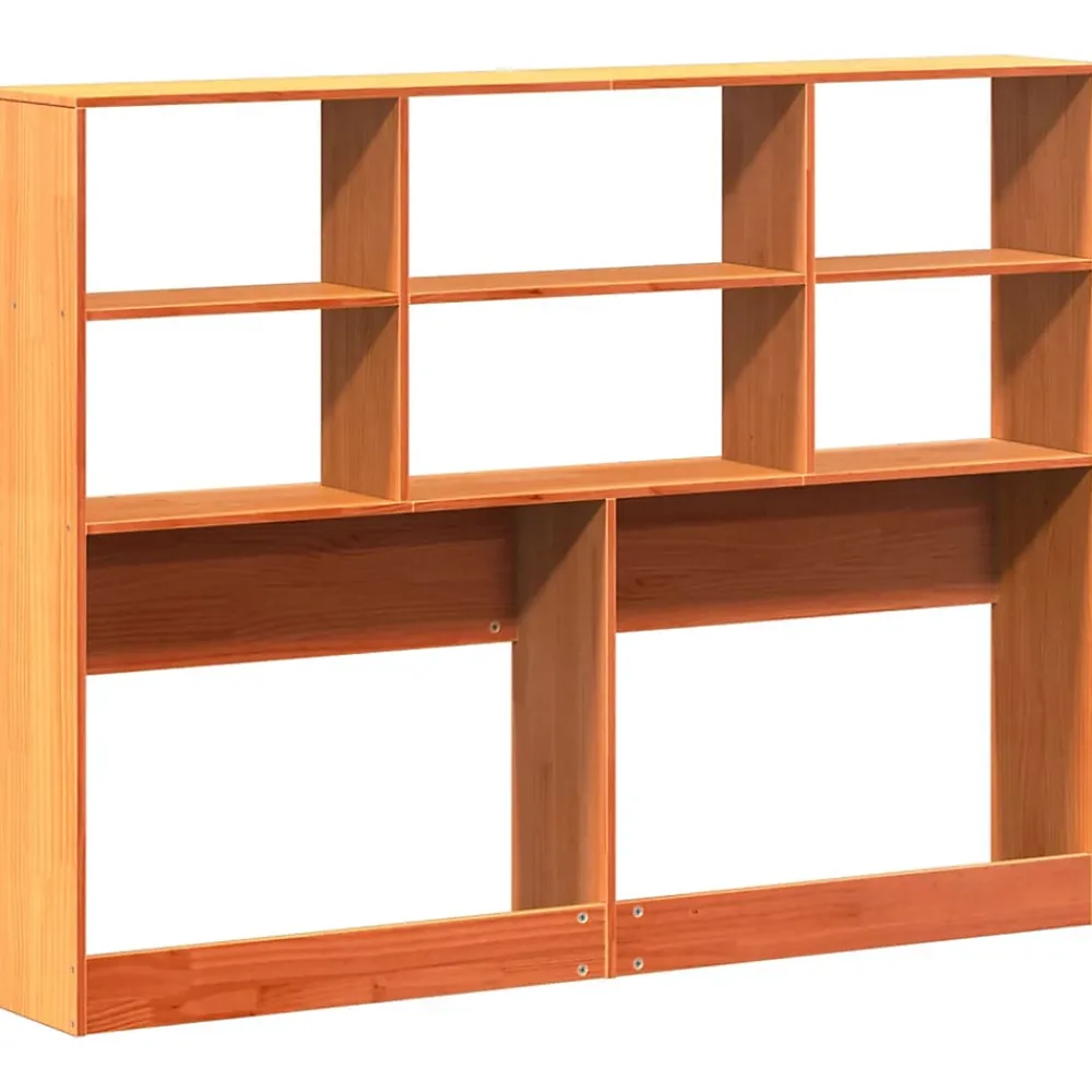 Vidaxl Tête de lit avec rangement cire marron 160cm bois massif de pin* Tête De Lit