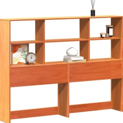 Vidaxl Tête de lit avec rangement cire marron 160cm bois massif de pin* Tête De Lit