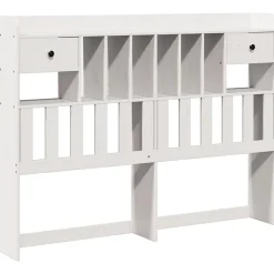 Vidaxl Tête de lit avec rangement blanc 160 cm bois massif de pin* Tête De Lit