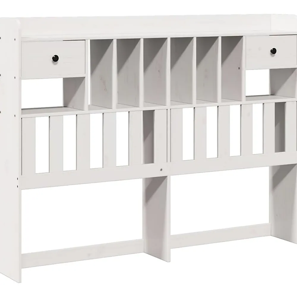 Vidaxl Tête de lit avec rangement blanc 160 cm bois massif de pin* Tête De Lit