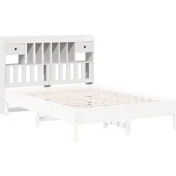 Vidaxl Tête de lit avec rangement blanc 160 cm bois massif de pin* Tête De Lit