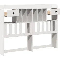 Vidaxl Tête de lit avec rangement blanc 160 cm bois massif de pin* Tête De Lit