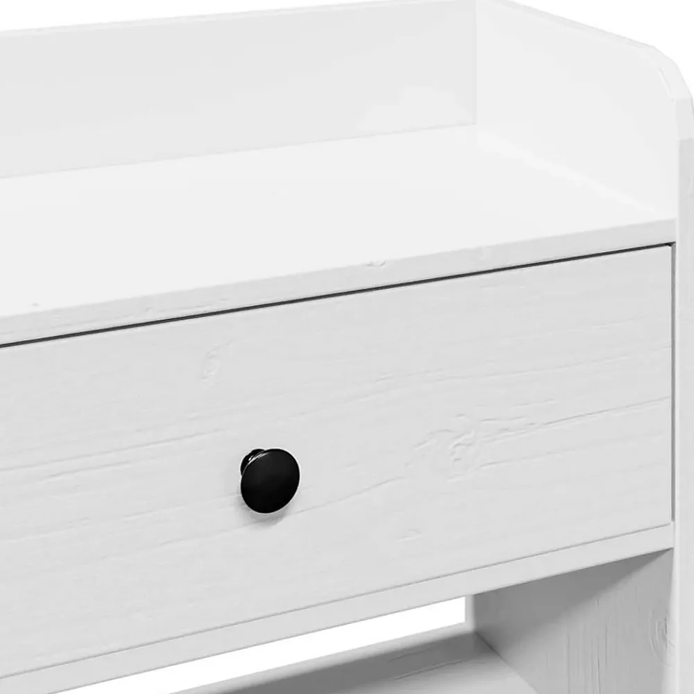 Vidaxl Tête de lit avec rangement blanc 160 cm bois massif de pin* Tête De Lit
