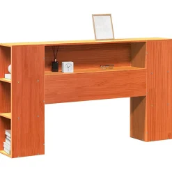 Tête de lit avec rangement cire marron 150cm bois massif de pin>Vidaxl Discount