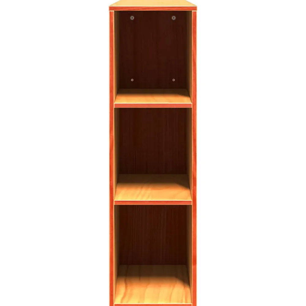 Tête de lit avec rangement cire marron 200cm bois massif de pin>Vidaxl