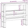 Vidaxl Tête de lit avec étagères 75 cm bois massif de pin* Tête De Lit