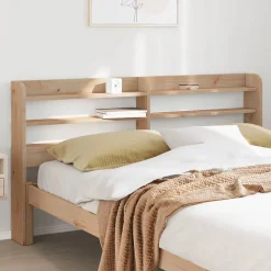 Vidaxl Tête de lit avec étagères 150 cm bois massif de pin* Tête De Lit