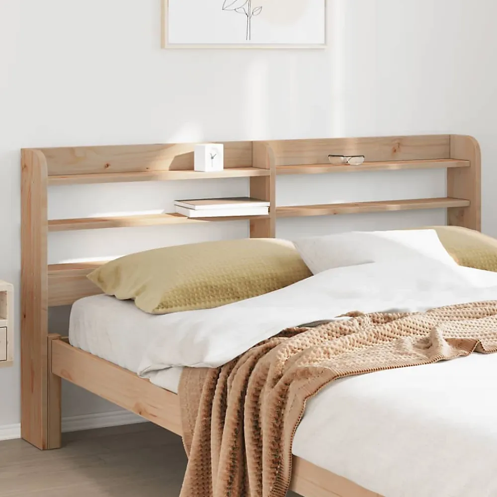 Vidaxl Tête de lit avec étagères 150 cm bois massif de pin* Tête De Lit