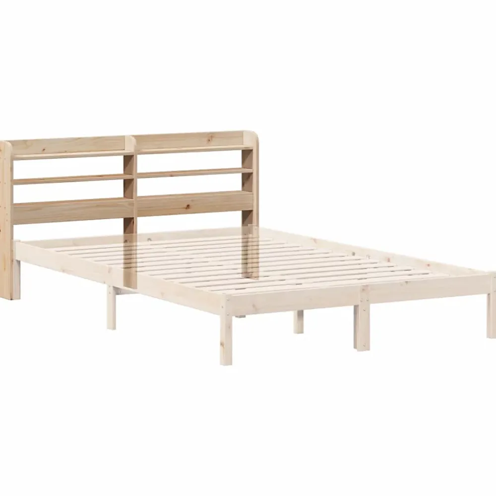 Vidaxl Tête de lit avec étagères 140 cm bois massif de pin* Tête De Lit