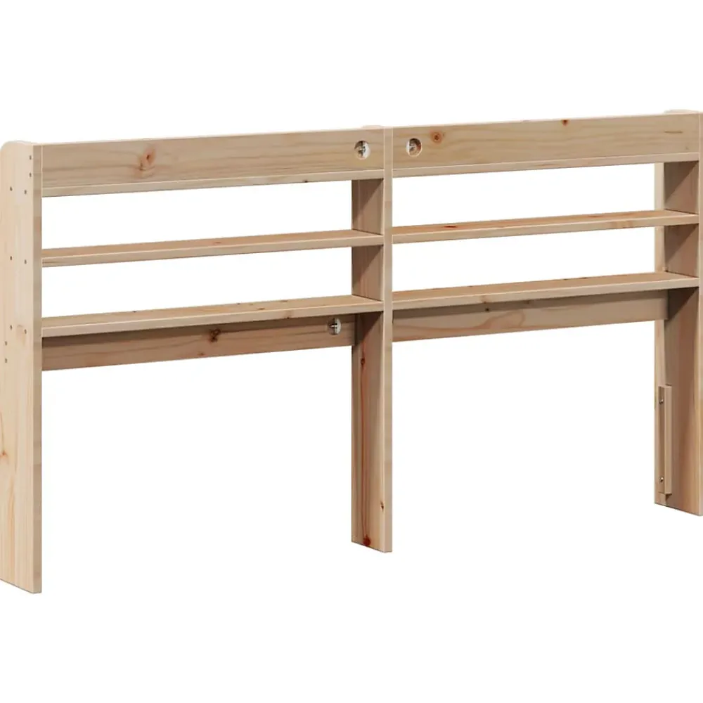 Vidaxl Tête de lit avec étagères 140 cm bois massif de pin* Tête De Lit