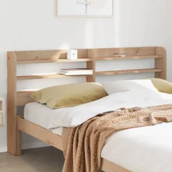 Vidaxl Tête de lit avec étagères 140 cm bois massif de pin* Tête De Lit