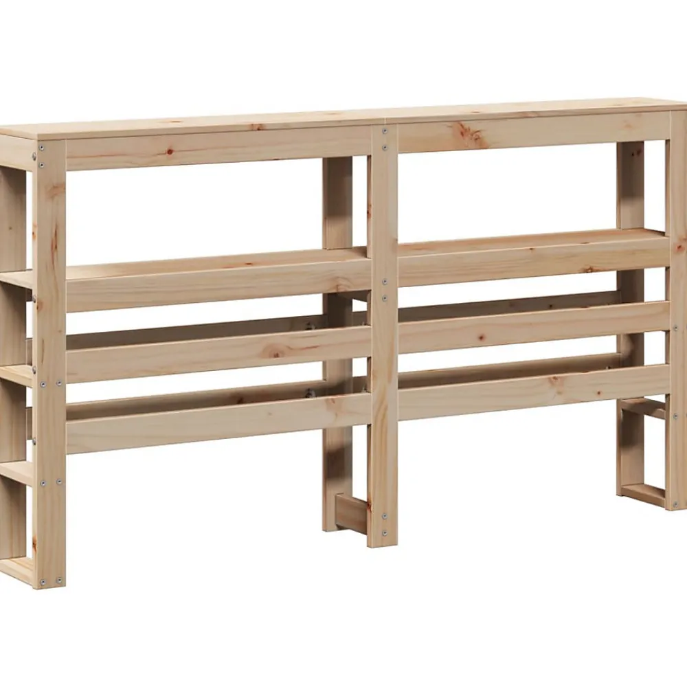 Tête de lit avec étagères 150 cm bois massif de pin>Vidaxl New