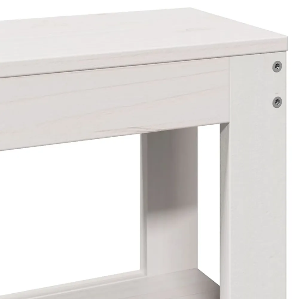 Vidaxl Tête de lit avec étagères blanc 160 cm bois massif de pin* Tête De Lit