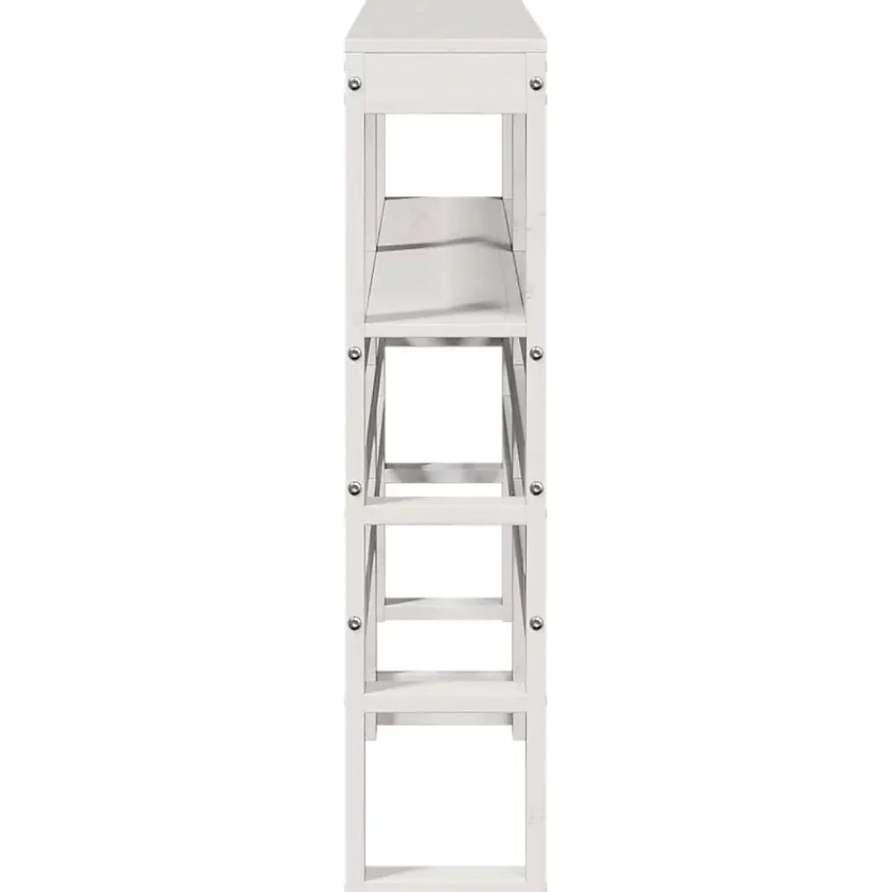Vidaxl Tête de lit avec étagères blanc 160 cm bois massif de pin* Tête De Lit