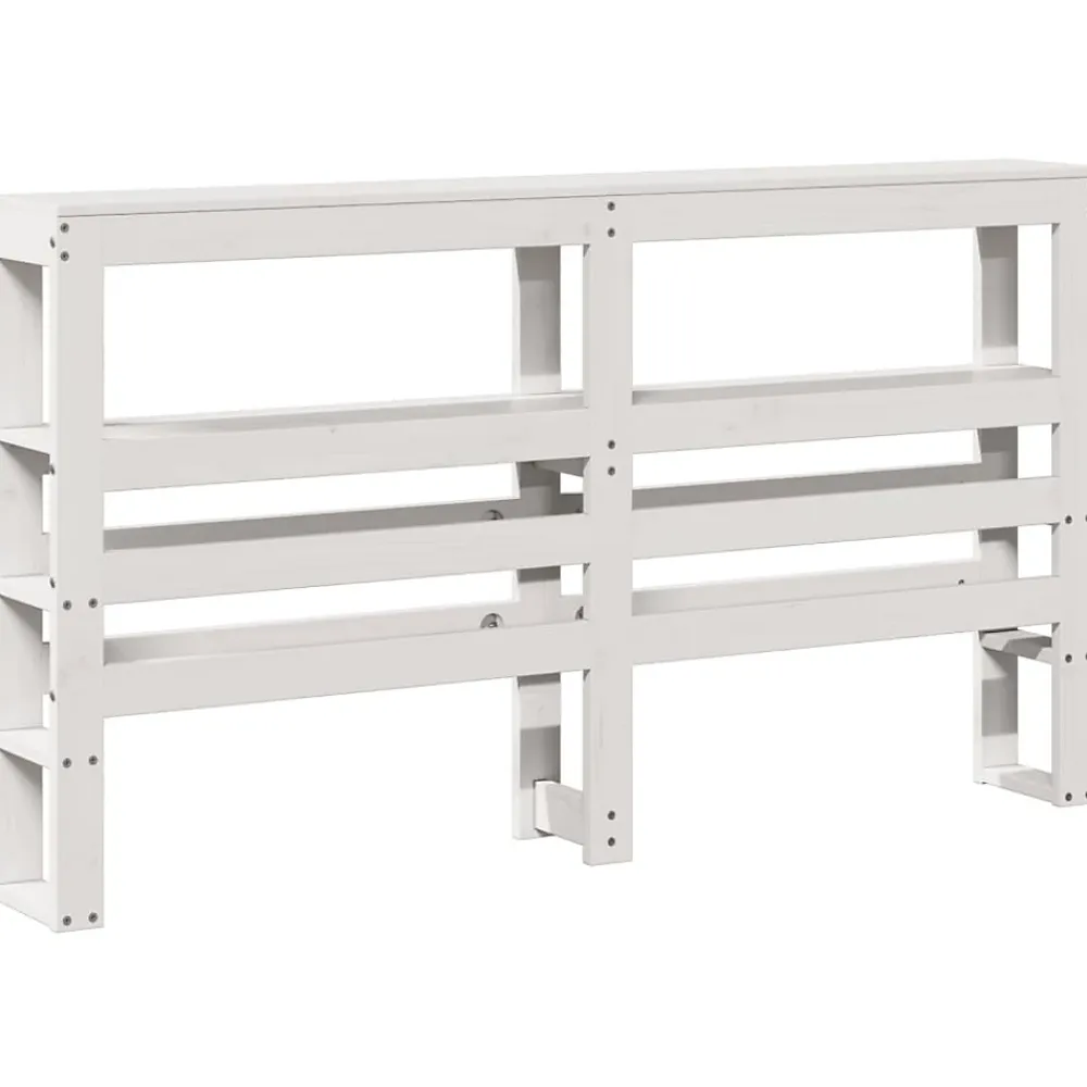 Vidaxl Tête de lit avec étagères blanc 160 cm bois massif de pin* Tête De Lit