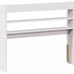 Vidaxl Tête de lit avec étagères blanc 100 cm bois massif de pin* Tête De Lit