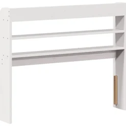 Vidaxl Tête de lit avec étagères blanc 75 cm bois massif de pin* Tête De Lit