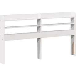 Vidaxl Tête de lit avec étagères blanc 140 cm bois massif de pin* Tête De Lit