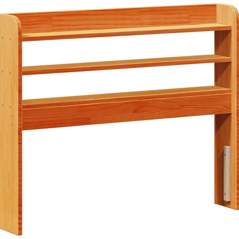 Tête de lit avec étagères marron cire 75 cm bois massif de pin>Vidaxl Discount