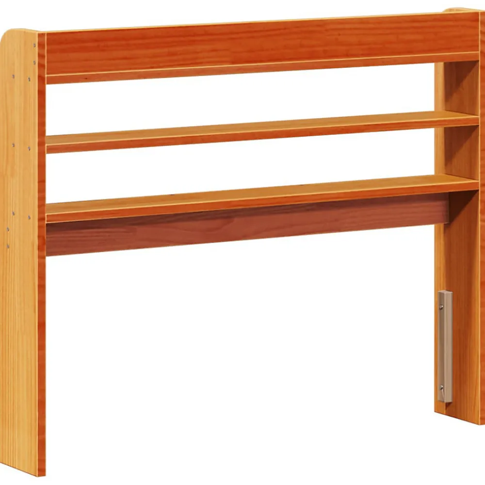 Tête de lit avec étagères marron cire 75 cm bois massif de pin>Vidaxl Discount