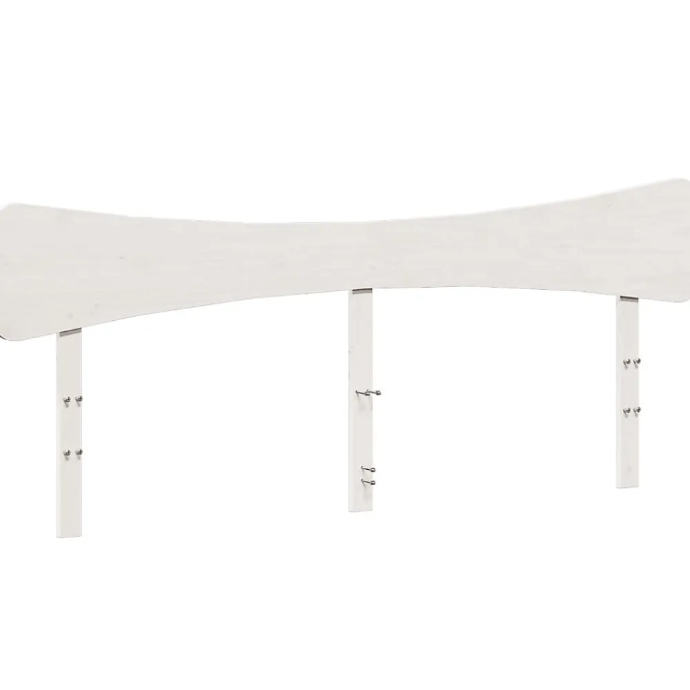 Tête de lit blanc 200 cm bois massif de pin>Vidaxl Clearance