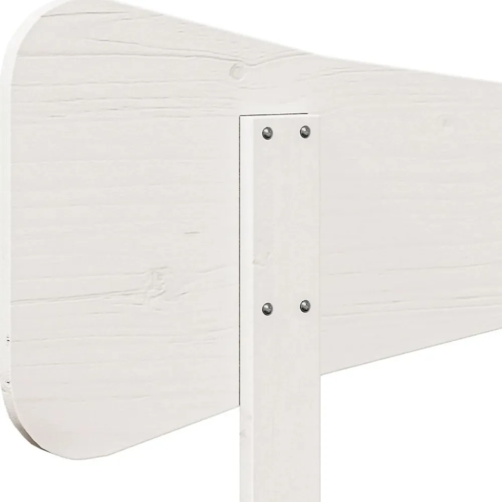 Tête de lit blanc 200 cm bois massif de pin>Vidaxl Clearance