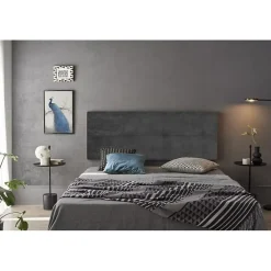 Tête de lit Cala en tissu gris 190>Eccox Discount