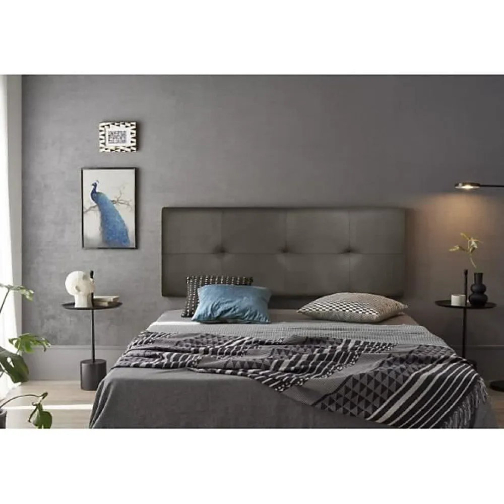 Eccox Tête de lit Cala Similicuir Marron 100* Tête De Lit