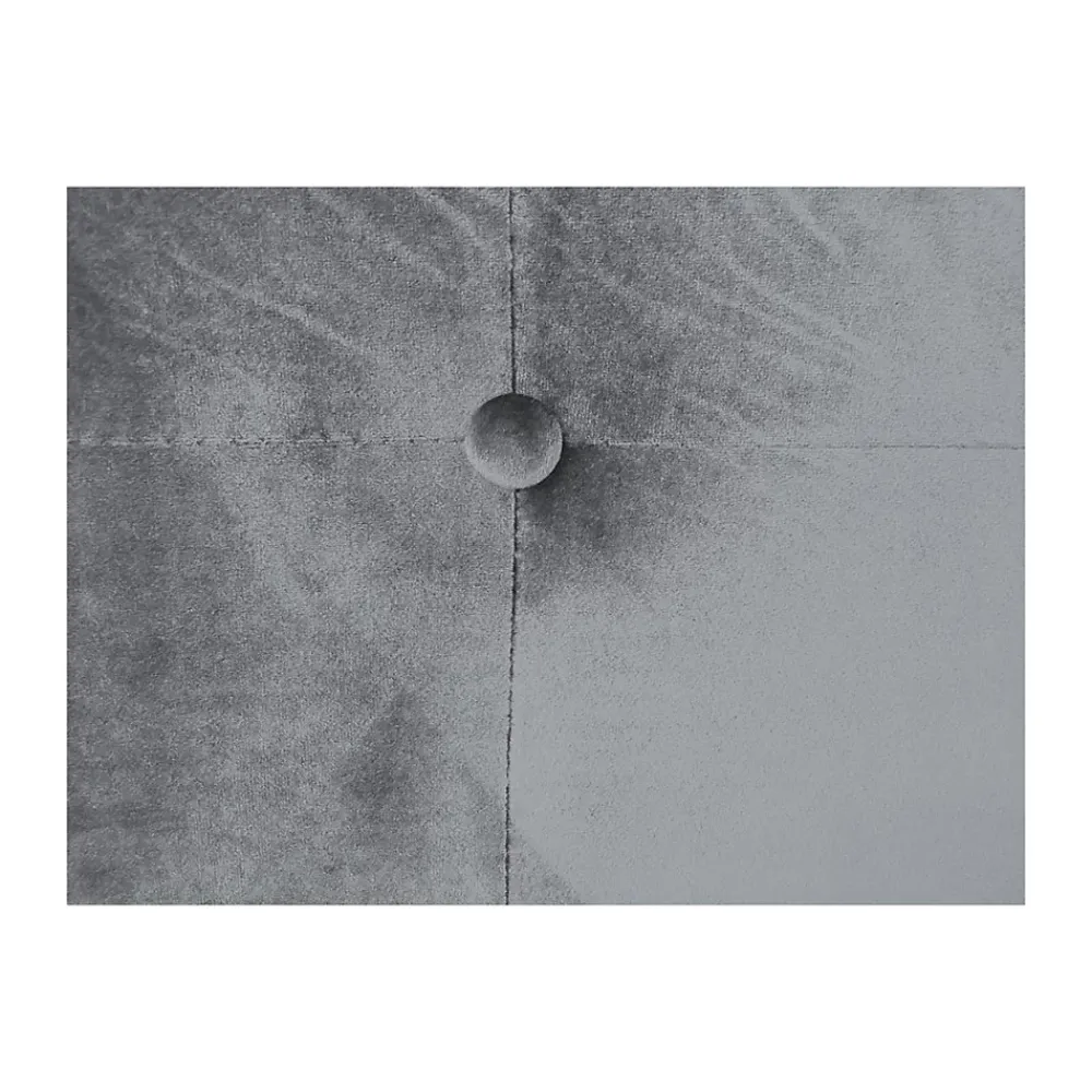Paris Prix Tête de Lit Capitonnée en Velours "Amor" 160cm Argent* Tête De Lit