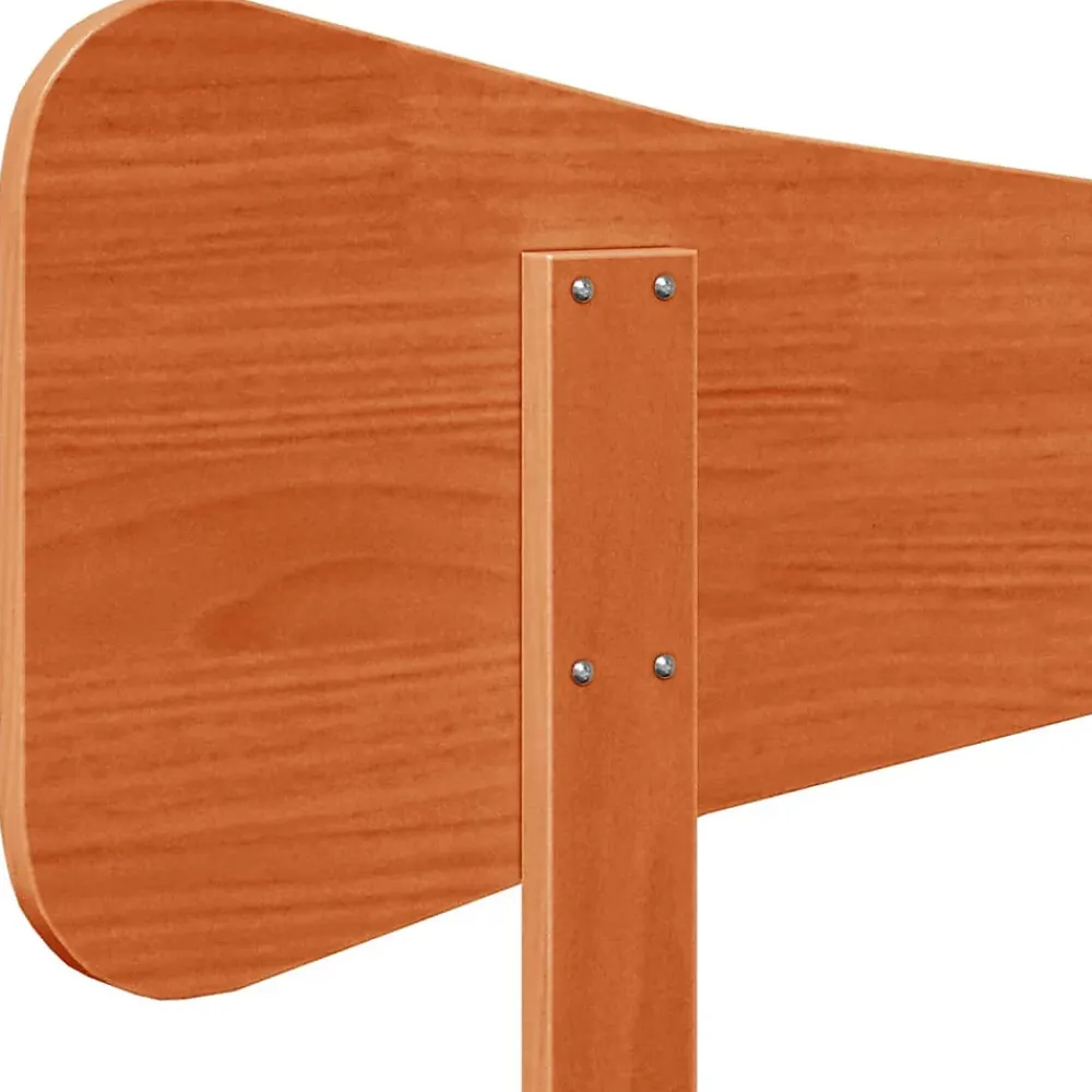 Vidaxl Tête de lit cire marron 120 cm bois massif de pin* Tête De Lit
