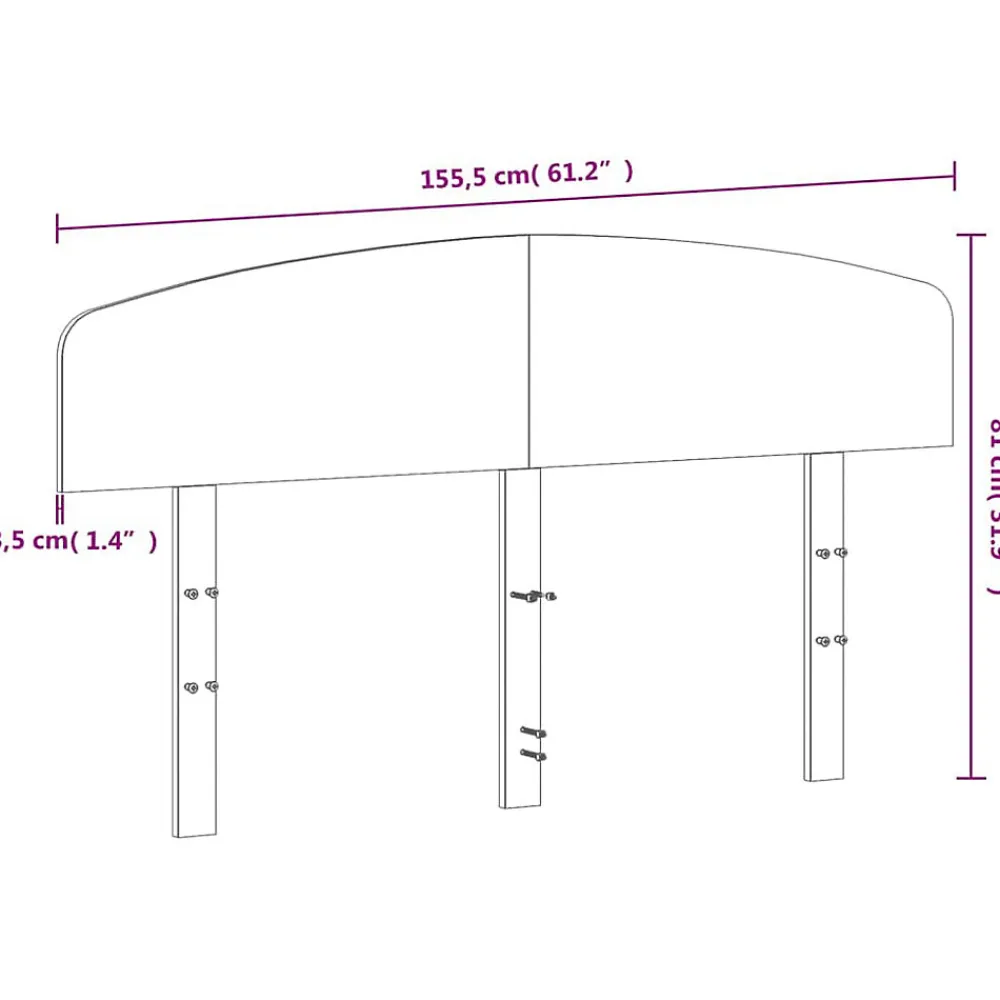 Tête de lit cire marron 150 cm bois massif de pin>Vidaxl Outlet