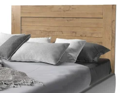 Tête de lit coloris chêne doré - Longueur 164 x Profondeur 2,2 x hauteur 106 cm><noscript><img width=