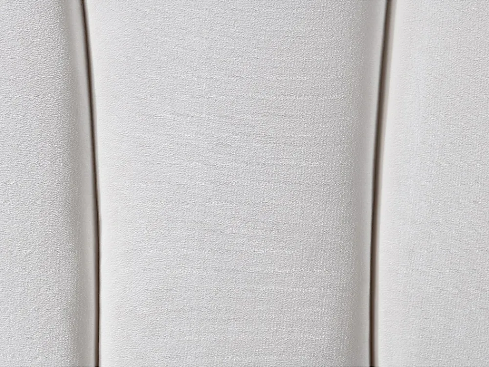 Tête de lit coquillage - 140 cm - Velours - Blanc - MOANA>Vente-unique Outlet