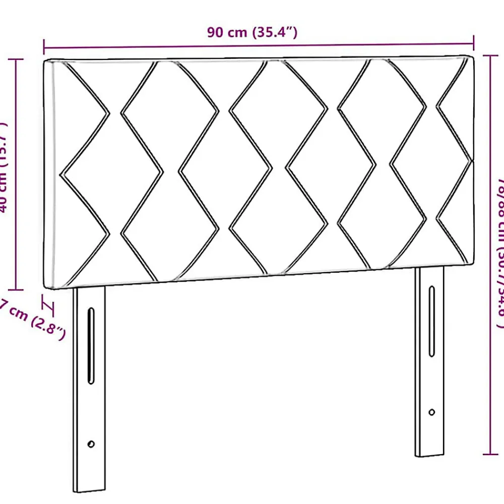 Tête de lit Crème 90 cm tissu>Vidaxl Clearance