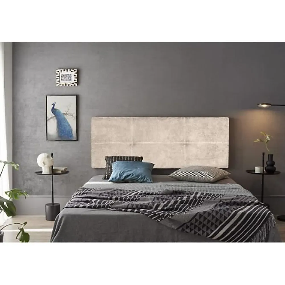 Tête de lit Dalia en tissu Nid Beige 210>Eccox Hot