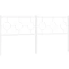 Tête de lit de remplacement métal blanc 180 cm>Vidaxl Online