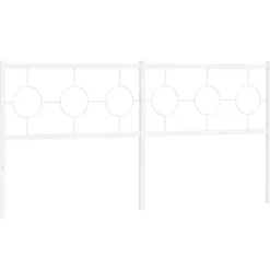 Tête de lit de remplacement métal blanc 180 cm><noscript><img width=