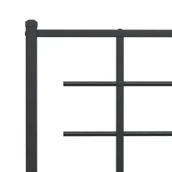 Vidaxl Tête de lit de remplacement métal noir 107 cm* Tête De Lit