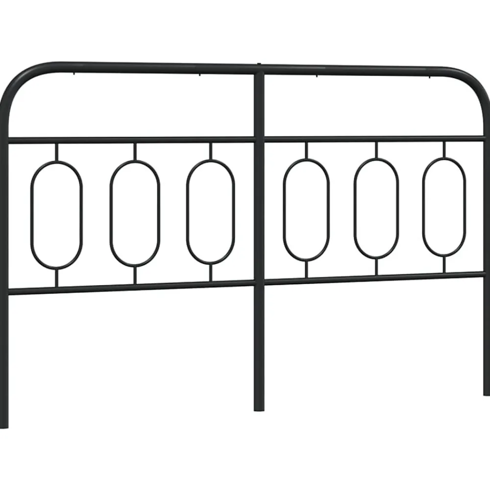 Tête de lit de remplacement métal noir 150 cm>Vidaxl Discount