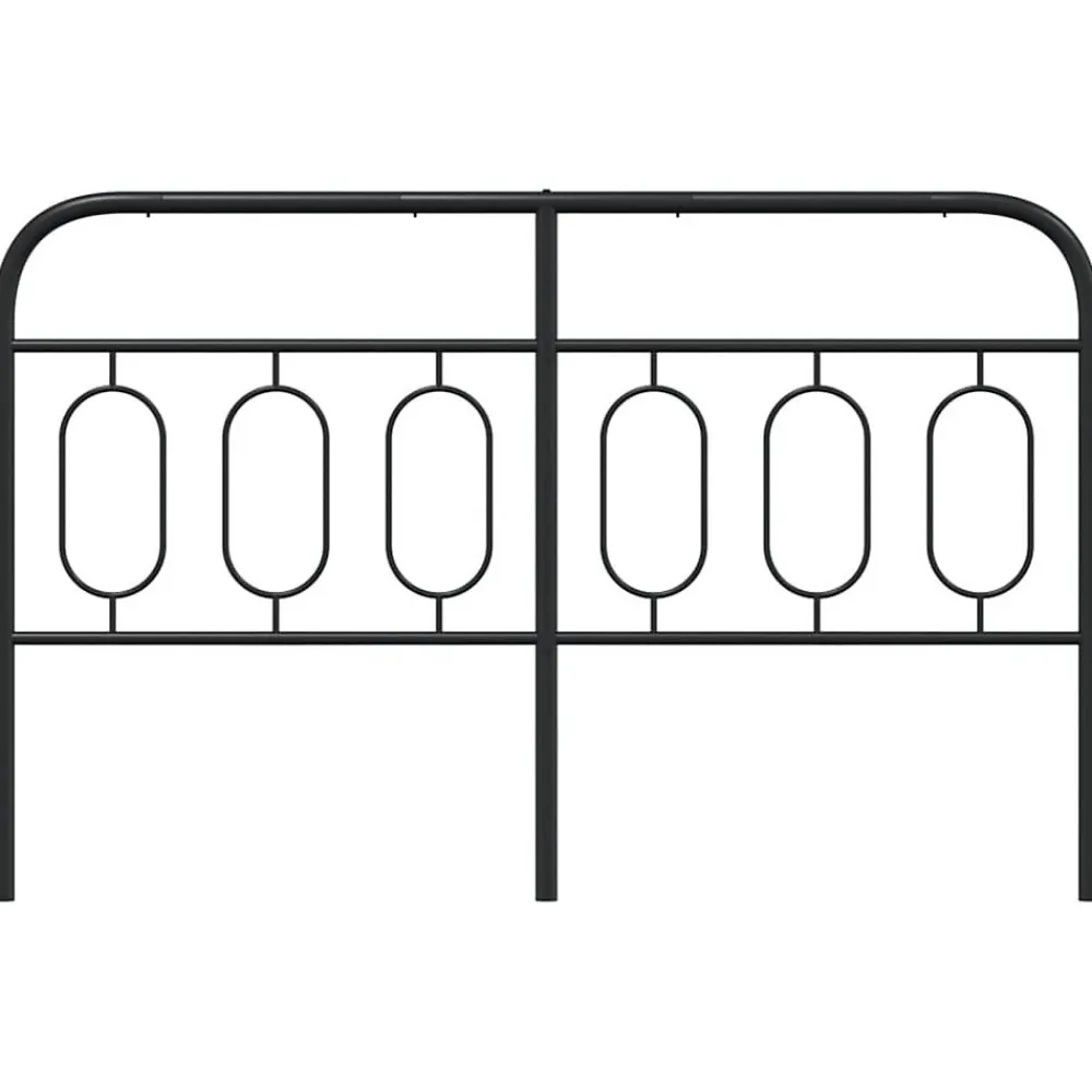 Tête de lit de remplacement métal noir 150 cm>Vidaxl Discount