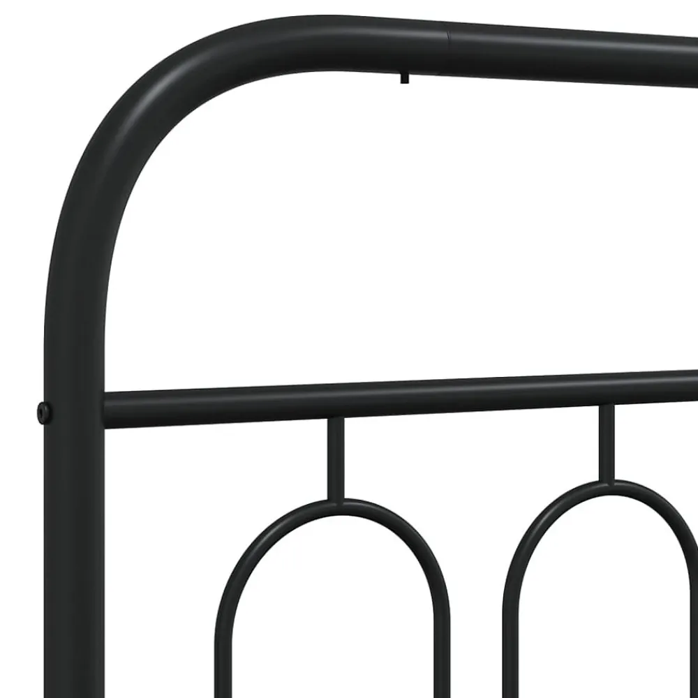Tête de lit de remplacement métal noir 150 cm>Vidaxl Discount