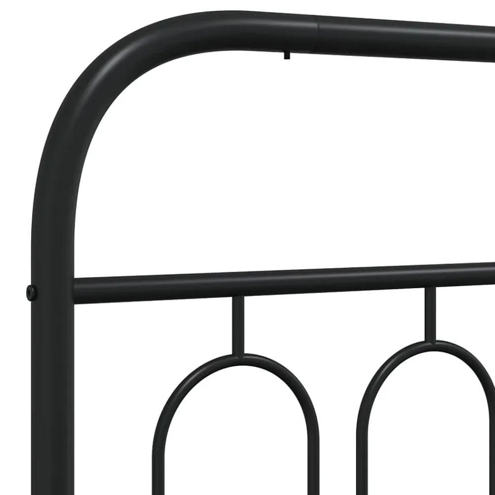Vidaxl Tête de lit de remplacement métal noir 183 cm* Tête De Lit